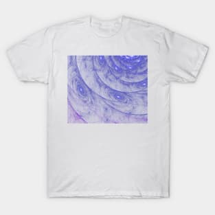 Indigo Blue Galaxy Web Fractal T-Shirt